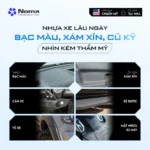 Nhựa nhám bị bạc màu ở những vị trí nào?