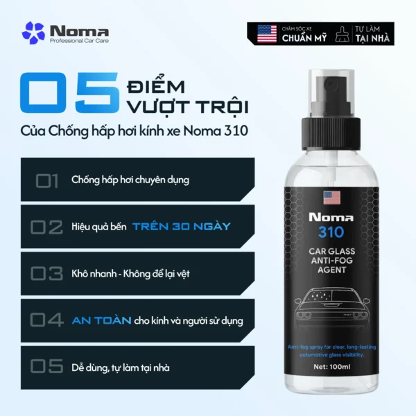 NOMA 310 - CHAI XỊT CHỐNG HẤP HƠI KÍNH CHUYÊN NGHIỆP