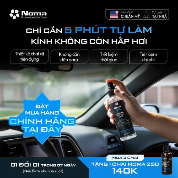 NOMA 310 - CHAI XỊT CHỐNG HẤP HƠI KÍNH CHUYÊN NGHIỆP