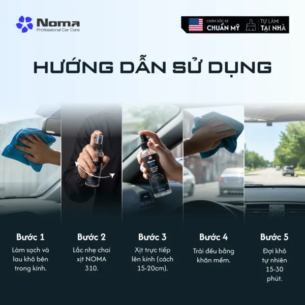NOMA 310 - CHAI XỊT CHỐNG HẤP HƠI KÍNH CHUYÊN NGHIỆP