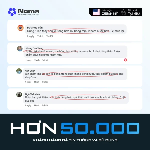 NOMA 890 - DUNG DỊCH XỊT  BÓNG, LÀM MỚI SƠN XE