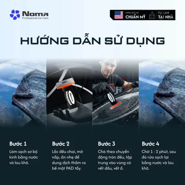 Dung Dịch Tẩy Ố Kính Chuyên Sâu - Noma 911