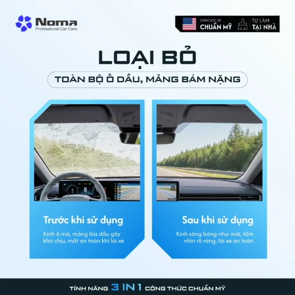 Dung Dịch Tẩy Ố Kính Chuyên Sâu - Noma 911