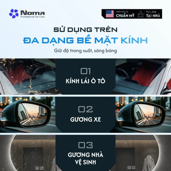 Dung Dịch Tẩy Ố Kính Chuyên Sâu - Noma 911