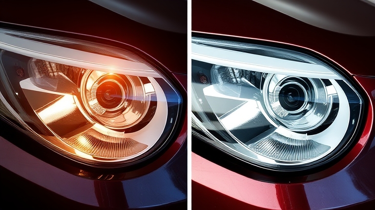 Final restoration results: clear, glossy headlights that look brand new after using NOMA 620 and following up with proper maintenance