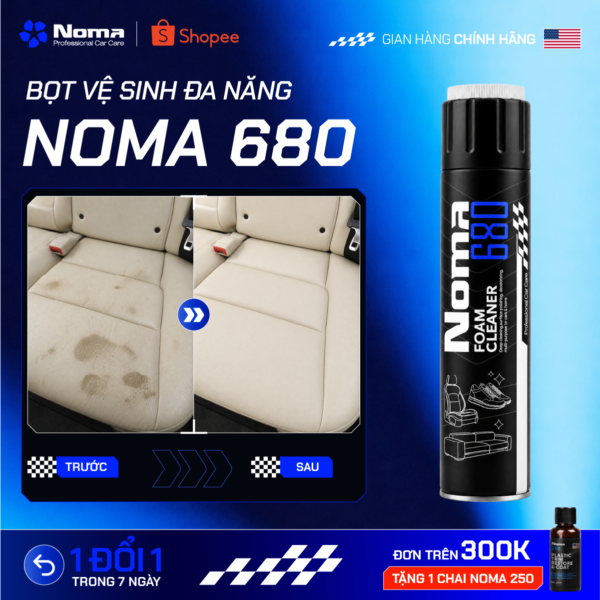 NOMA 680 tẩy rửa ghế nỉ, giày dép, túi xách đa dạng