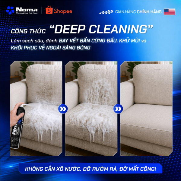 Công thức Deep Cleaning NOMA 680 làm sạch sâu vết bẩn cứng đầu