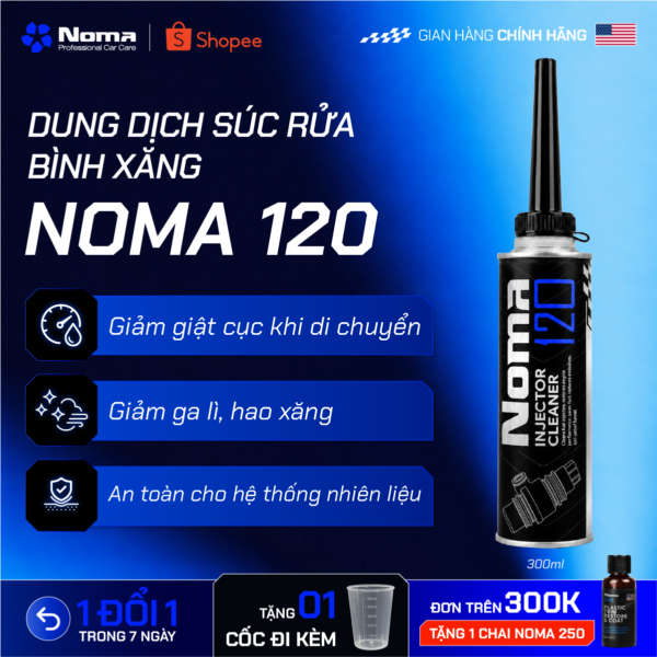 Noma 120 dung dịch vệ sinh kim phun 300ml