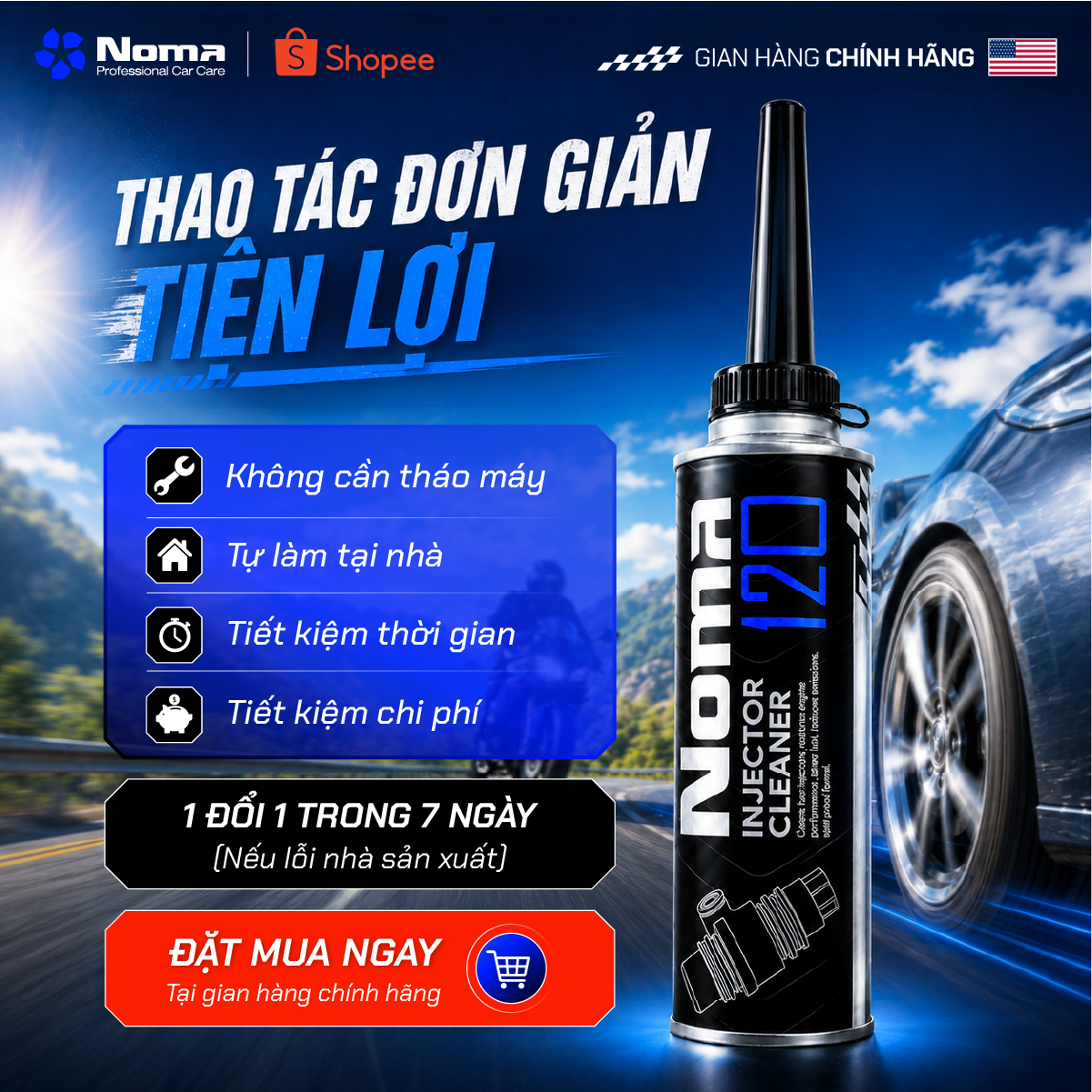 Hướng dẫn sử dụng Noma 120 không cần thao máy tại nhà