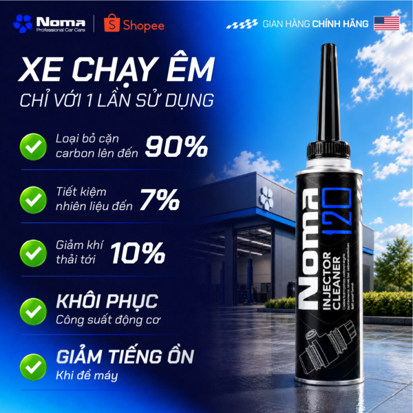 Hiệu quả xe chạy êm sau 1 lần sử dụng Noma 120