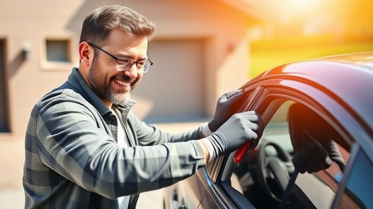 Chủ xe tự bảo dưỡng phục hồi nhựa đen ô tô tại nhà, áp dụng sản phẩm chăm sóc xe dễ dàng và hiệu quả