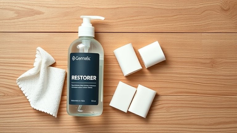 Sản phẩm phục hồi nhựa NOMA 250 trong chai xịt kèm khăn lau microfiber, dụng cụ ứng dụng chuyên nghiệp.