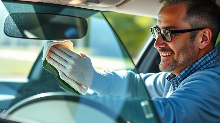 Chủ xe tự tẩy ố kính ô tô tại nhà bằng NOMA 911 – dễ dàng, an toàn, hiệu quả