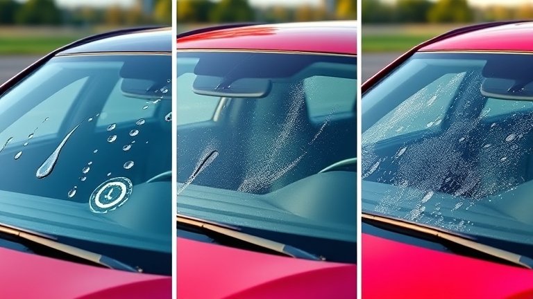 So sánh hiệu quả tẩy ố nước giữa NOMA 911 và các sản phẩm khác, kính sạch vs ố nước