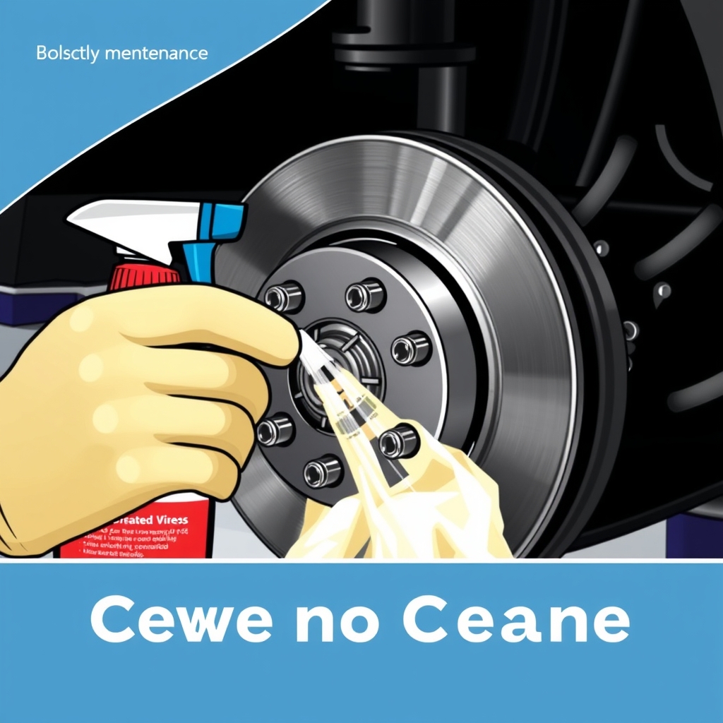 Hình ảnh về việc vệ sinh đĩa phanh ô tô.