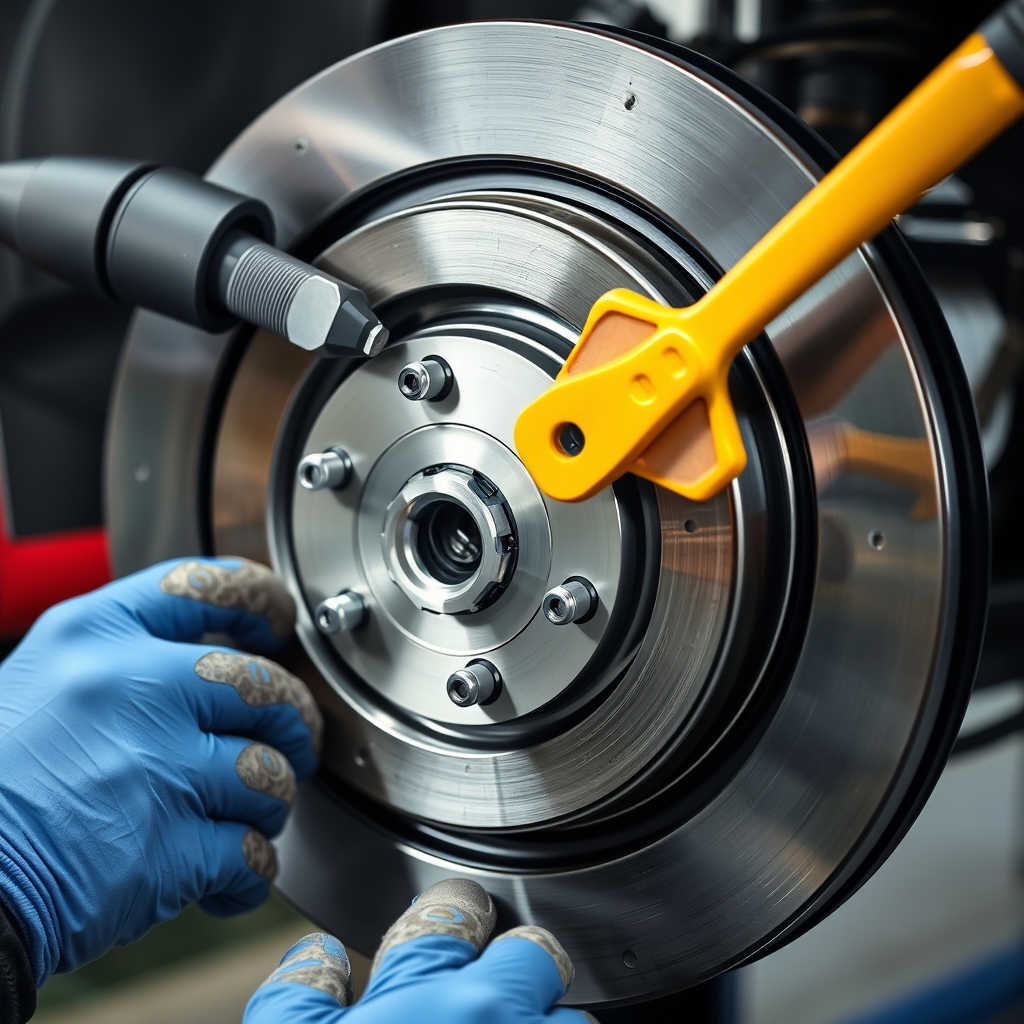 Hình ảnh các dụng cụ cần thiết để vệ sinh đĩa phanh.
