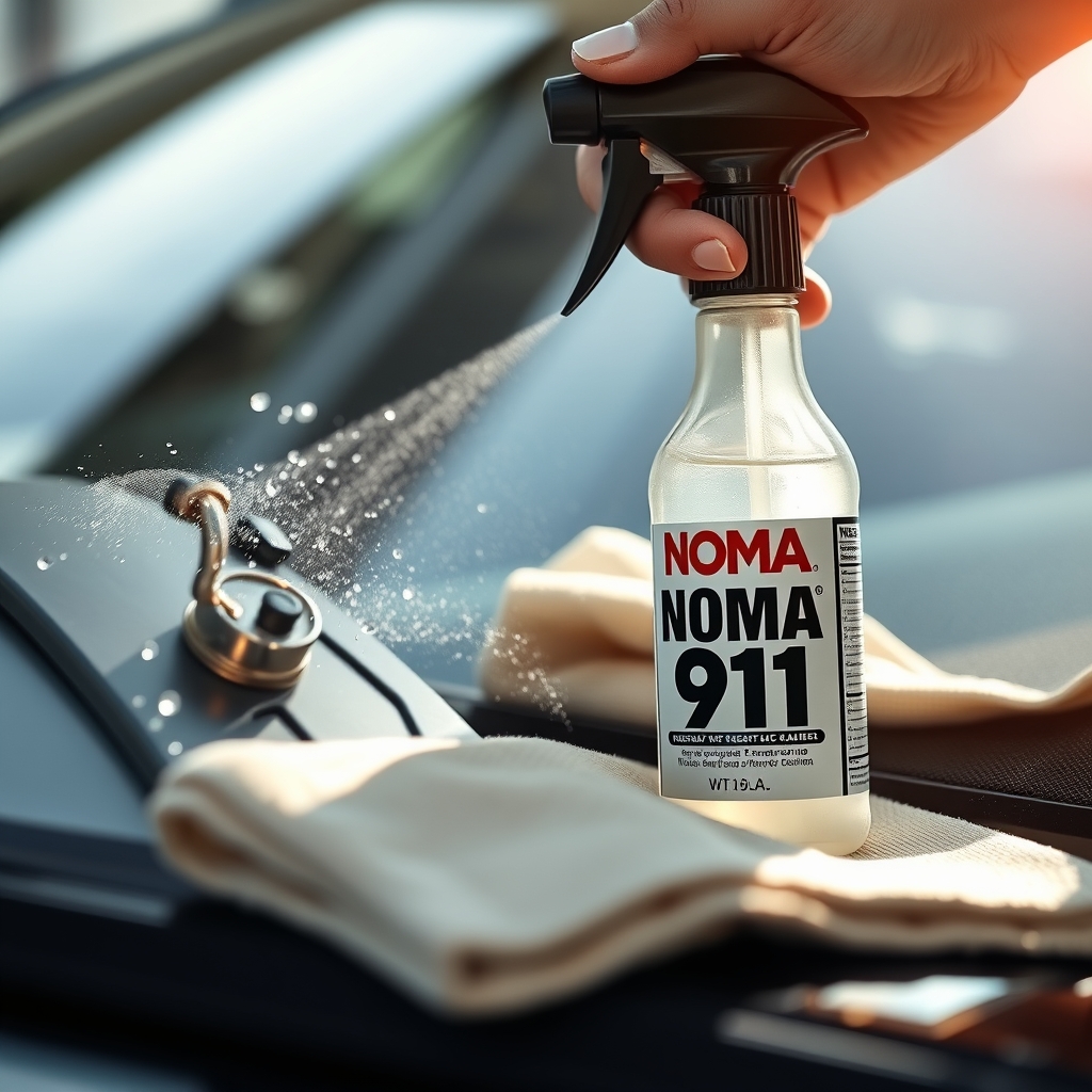 NOMA 911 sản phẩm tẩy ố kính ô tô được xịt lên kính, chuẩn chăm xe Mỹ
