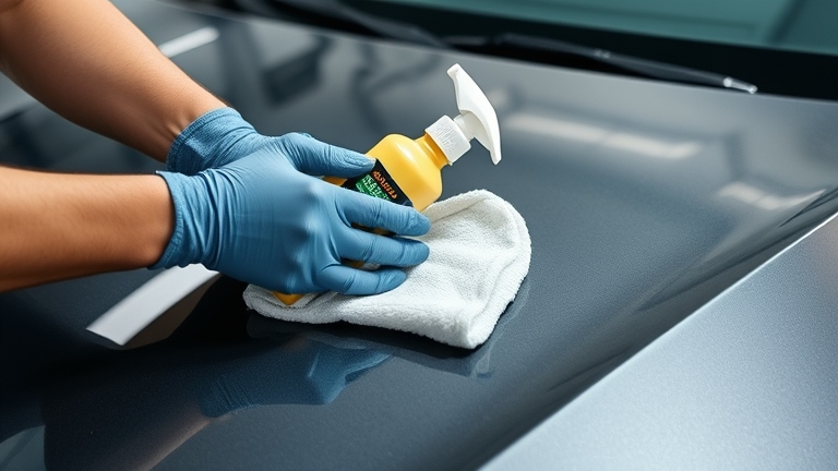 Kỹ thuật xịt và lau khô sản phẩm phủ bóng sơn xe đúng cách bằng khăn microfiber chuyên dụng
