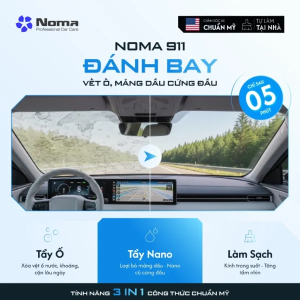 NOMA 911 tính năng 3 in 1: tẩy ố, tẩy nano, làm sạch